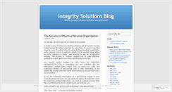 Desktop Screenshot of integritysolutions.wordpress.com