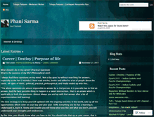 Tablet Screenshot of phanisarma.wordpress.com