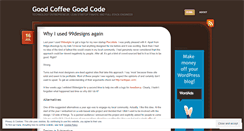 Desktop Screenshot of goodcoffeegoodcode.wordpress.com