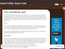 Tablet Screenshot of goodcoffeegoodcode.wordpress.com