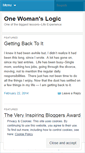 Mobile Screenshot of onewomanslogic.wordpress.com