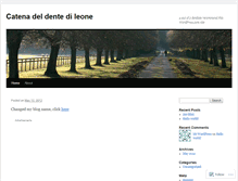 Tablet Screenshot of catenadeldentedileone.wordpress.com