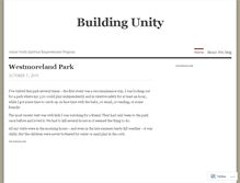 Tablet Screenshot of buildingunity.wordpress.com