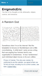 Mobile Screenshot of enigmaticeric.wordpress.com
