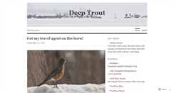 Desktop Screenshot of deeptrout.wordpress.com