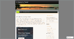 Desktop Screenshot of adesiretotravel.wordpress.com