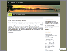 Tablet Screenshot of adesiretotravel.wordpress.com