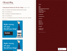 Tablet Screenshot of clf0154.wordpress.com