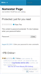 Mobile Screenshot of namestar.wordpress.com