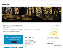 Tablet Screenshot of moosevt.wordpress.com