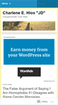 Mobile Screenshot of charlenehios.wordpress.com