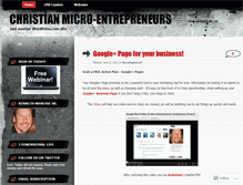 Tablet Screenshot of christianmicroentrepreneurs.wordpress.com
