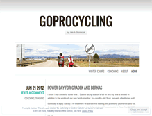 Tablet Screenshot of goprocycling.wordpress.com