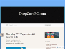 Tablet Screenshot of deepcovebccanada.wordpress.com