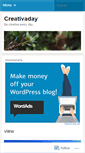 Mobile Screenshot of creativaday.wordpress.com