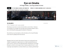 Tablet Screenshot of eyeonomaha.wordpress.com