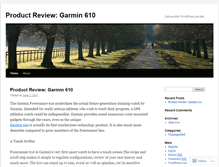 Tablet Screenshot of garminforerunner610745.wordpress.com
