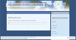 Desktop Screenshot of ncameronsellhomes.wordpress.com