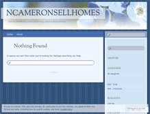 Tablet Screenshot of ncameronsellhomes.wordpress.com