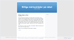 Desktop Screenshot of markesklader.wordpress.com