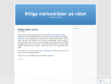 Tablet Screenshot of markesklader.wordpress.com