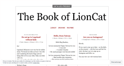Desktop Screenshot of lioncatbook.wordpress.com