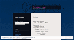 Desktop Screenshot of memoirsofadragon.wordpress.com