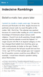 Mobile Screenshot of indecisiveramblings.wordpress.com