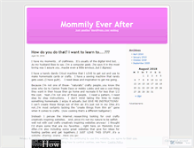 Tablet Screenshot of mommilyeverafter.wordpress.com