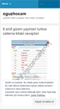 Mobile Screenshot of oguzhocam.wordpress.com