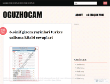 Tablet Screenshot of oguzhocam.wordpress.com