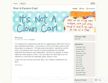 Tablet Screenshot of notaclowncar.wordpress.com
