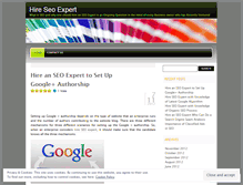 Tablet Screenshot of hireseoassistant.wordpress.com