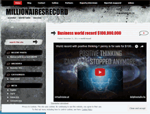 Tablet Screenshot of millionairesrecord.wordpress.com