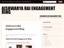 Tablet Screenshot of aishwaryaraiengagementringtcro.wordpress.com