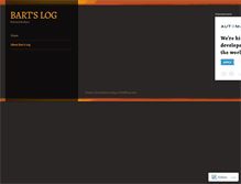 Tablet Screenshot of bartslog.wordpress.com
