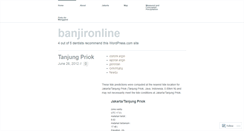 Desktop Screenshot of banjironline.wordpress.com