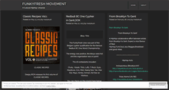 Desktop Screenshot of funkyfreshmovement.wordpress.com