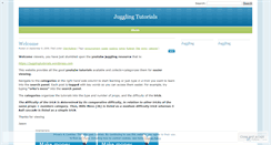 Desktop Screenshot of jugglingtutorials.wordpress.com