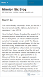Mobile Screenshot of missionsix.wordpress.com