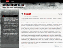 Tablet Screenshot of missionsix.wordpress.com