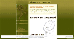 Desktop Screenshot of ghostwritersandy.wordpress.com