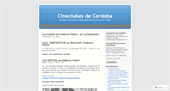 Desktop Screenshot of cineclubesdecordoba.wordpress.com