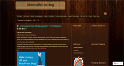 Desktop Screenshot of clickmath4u.wordpress.com