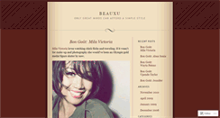 Desktop Screenshot of beauxu.wordpress.com