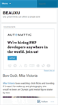 Mobile Screenshot of beauxu.wordpress.com