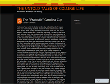 Tablet Screenshot of collegelegends.wordpress.com