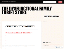 Tablet Screenshot of dysfunctionalfamilythriftstore.wordpress.com