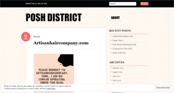 Desktop Screenshot of poshdistrict.wordpress.com