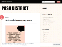 Tablet Screenshot of poshdistrict.wordpress.com